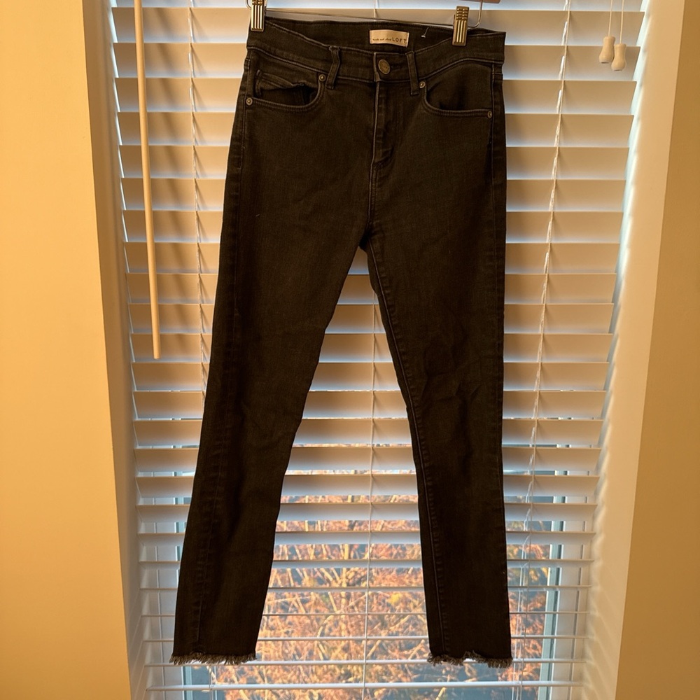 LOFT Women's Dark Denim Skinny Jeans